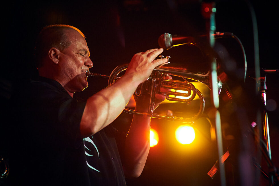 Haary Kim (tp) -Fred Wesley Band, ©Dieter Düvelmeyer @JazzPict