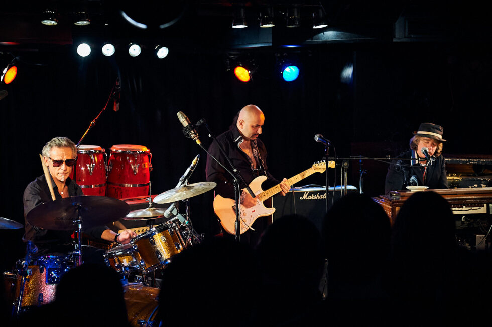 Helge Schneider (Hamond B3), Sandro Giampietro (git), Willi Ketzer (dr) - Helge's Holzkopp Trio ©Dieter Düvelmeyer @JazzPict