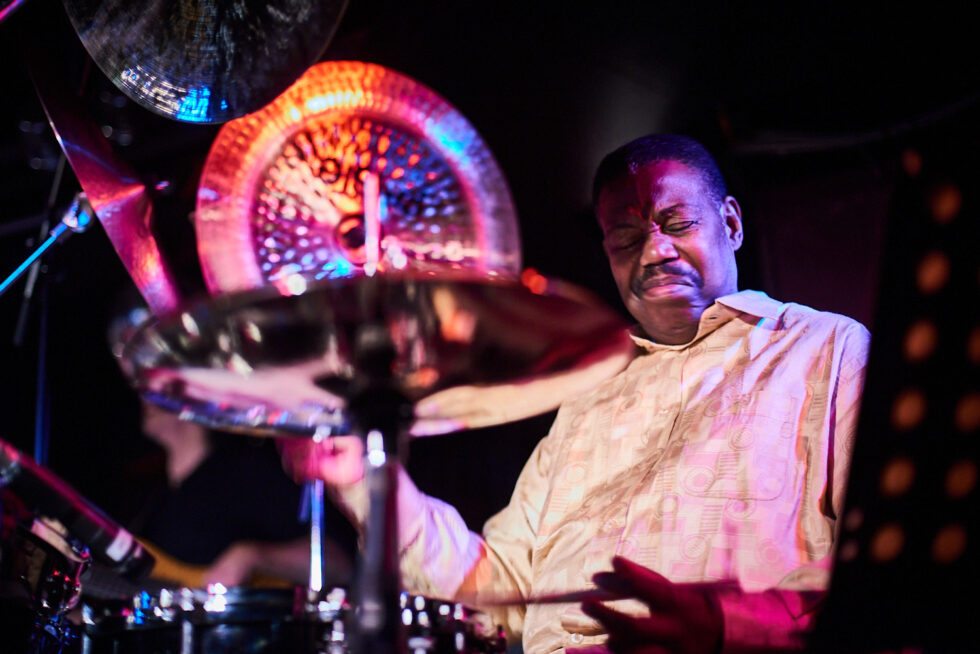 Ndugu Chancler – drums, 3 Brave Souls ©Dieter Düvelmeyer @JazzPict