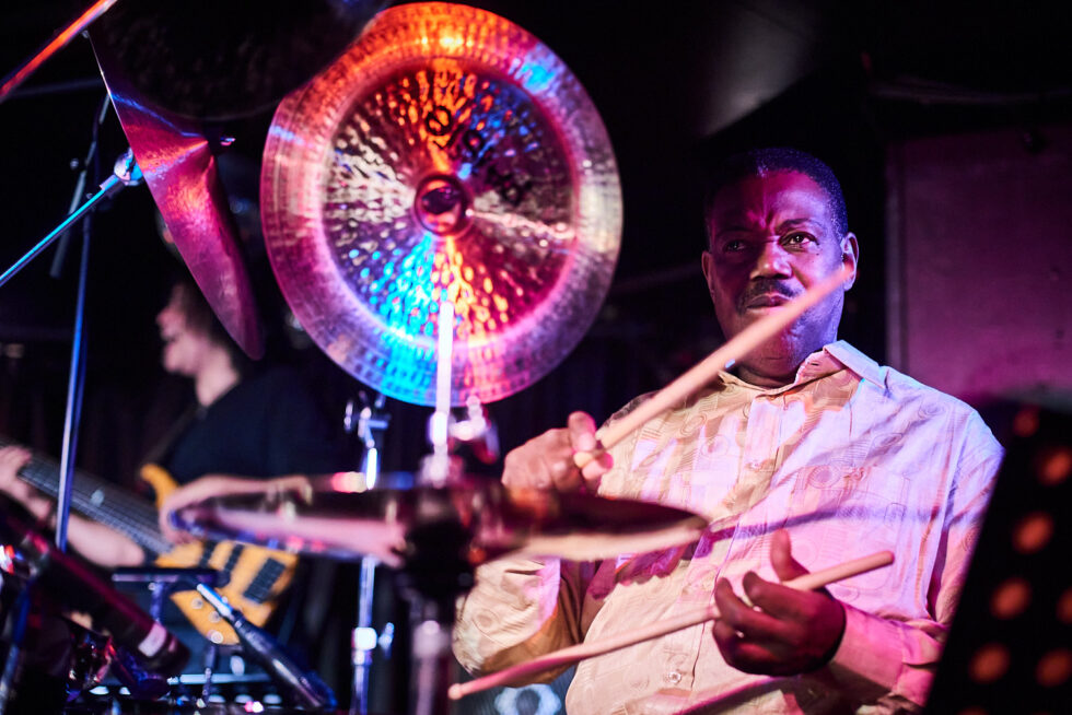 Ndugu Chancler – drums, 3 Brave Souls ©Dieter Düvelmeyer @JazzPict