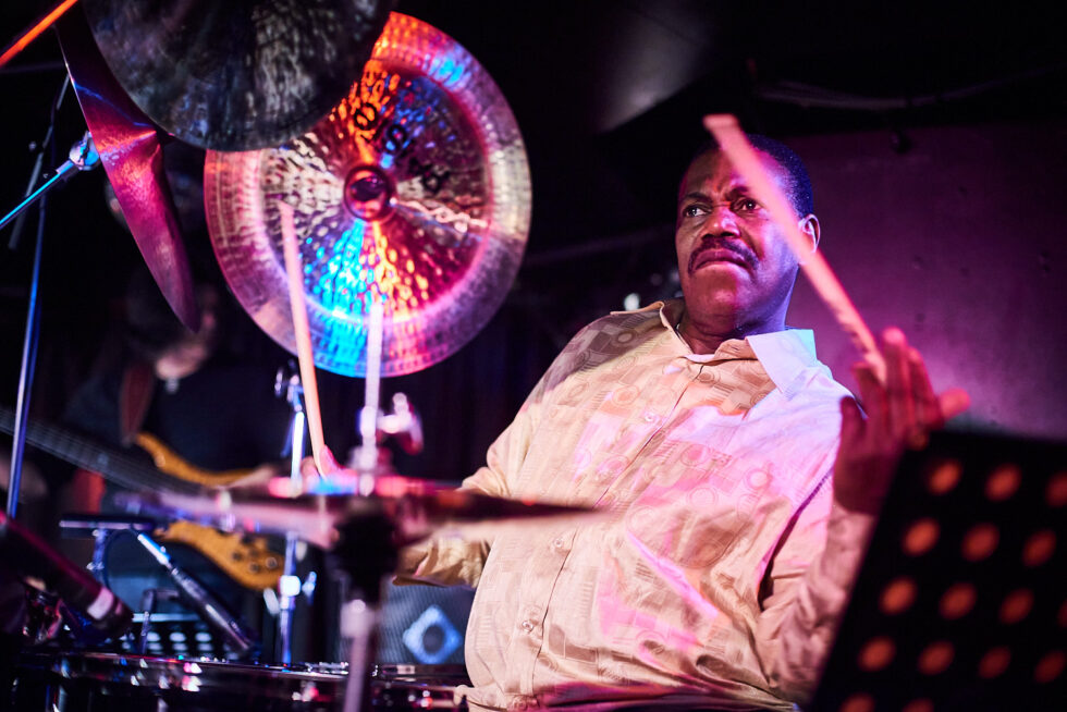 Ndugu Chancler – drums, 3 Brave Souls ©Dieter Düvelmeyer @JazzPict