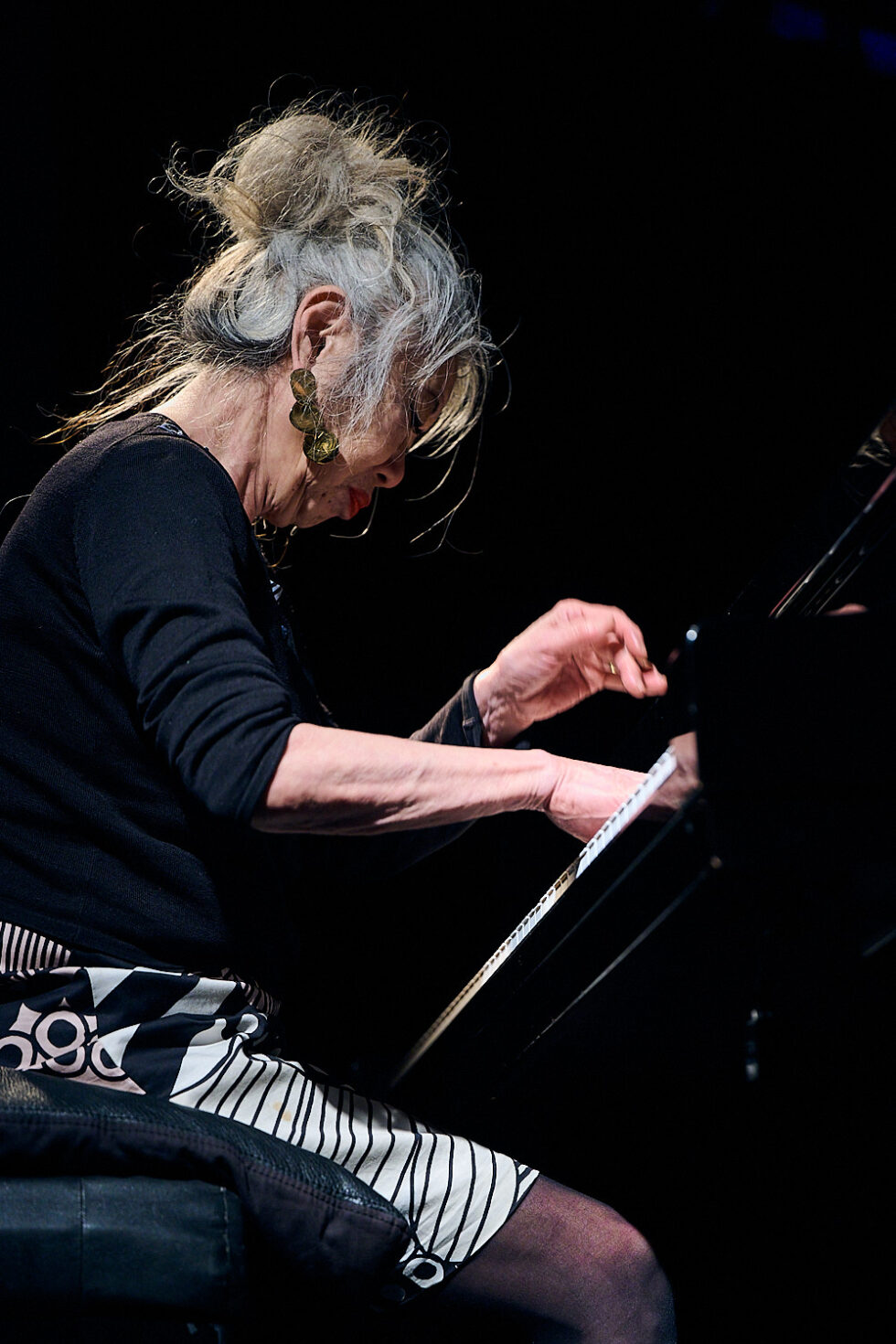 AKI TAKASE (p) playing at SOLO IMPRO BERLIN @ Ackerstadtpalast on 17-09-2025 ©Dieter Duevelmeyer