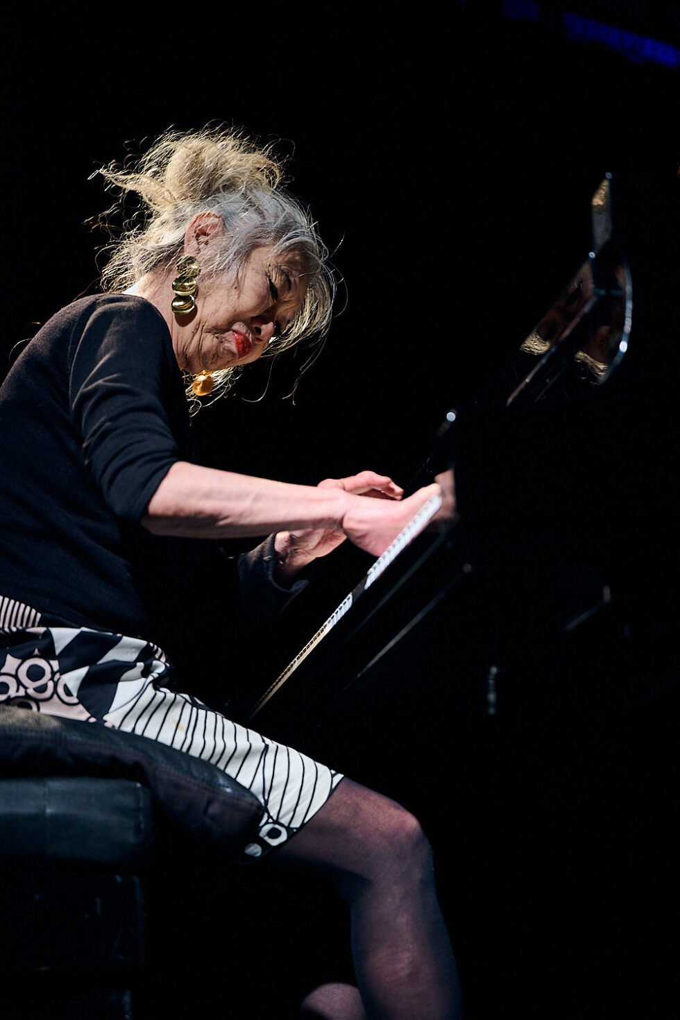 AKI TAKASE (p) playing at SOLO IMPRO BERLIN @ Ackerstadtpalast on 17-09-2025 ©Dieter Duevelmeyer