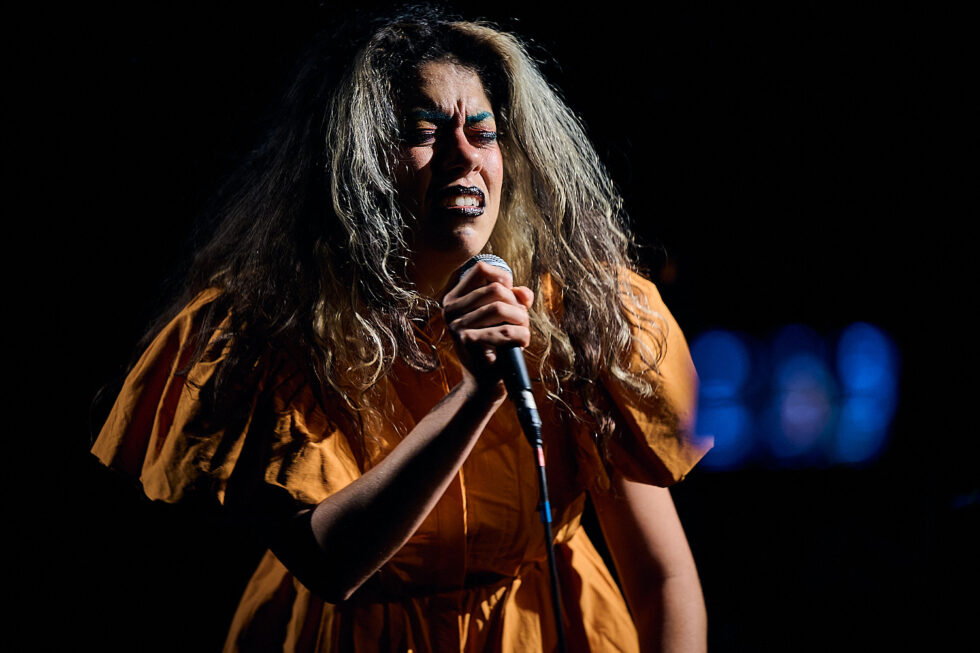 MARCELA LUCATELLI (voc - electronics) playing at SOLO IMPRO BERLIN @ Ackerstadtpalast on 17-09-2025 ©Dieter Duevelmeyer