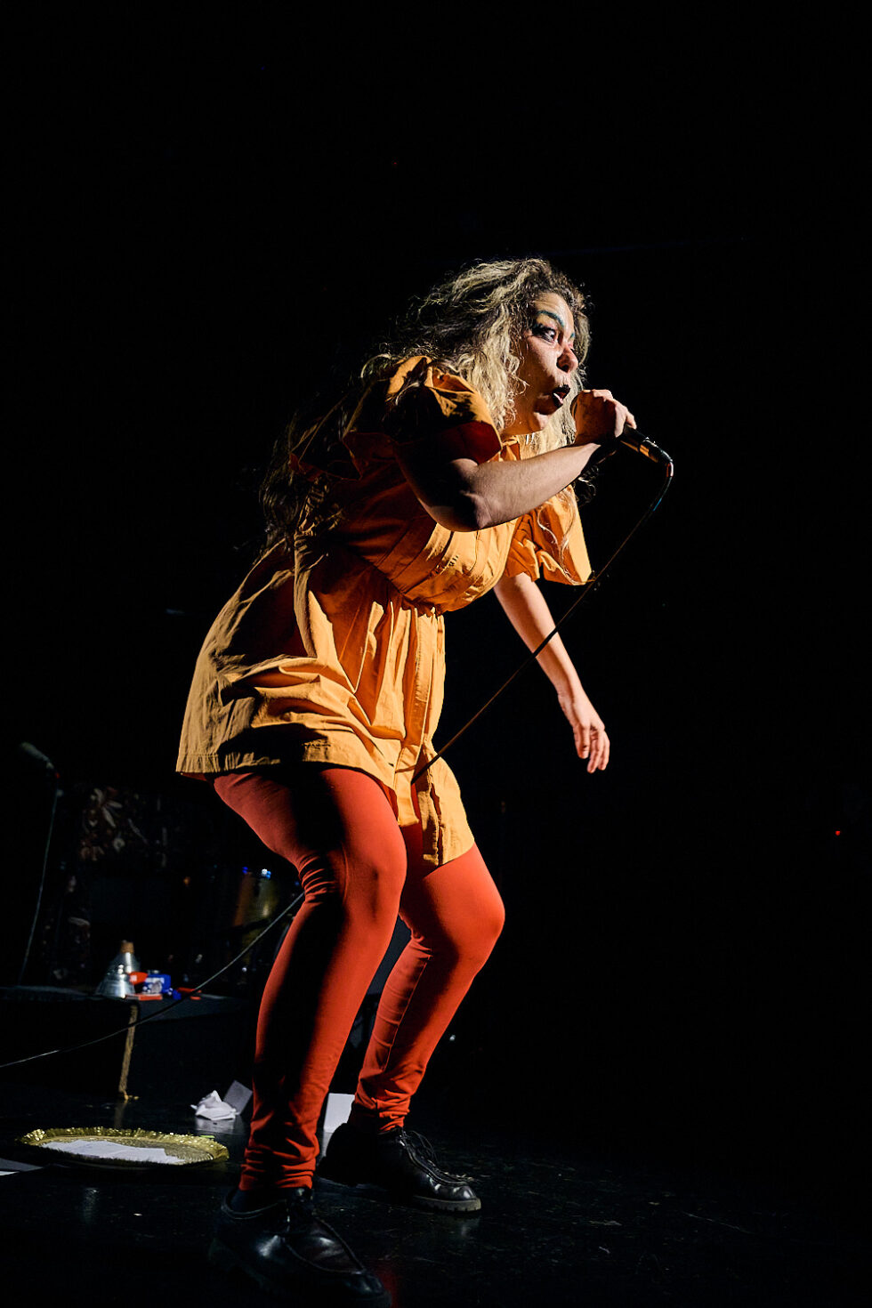 MARCELA LUCATELLI (voc - electronics) playing at SOLO IMPRO BERLIN @ Ackerstadtpalast on 17-09-2025 ©Dieter Duevelmeyer