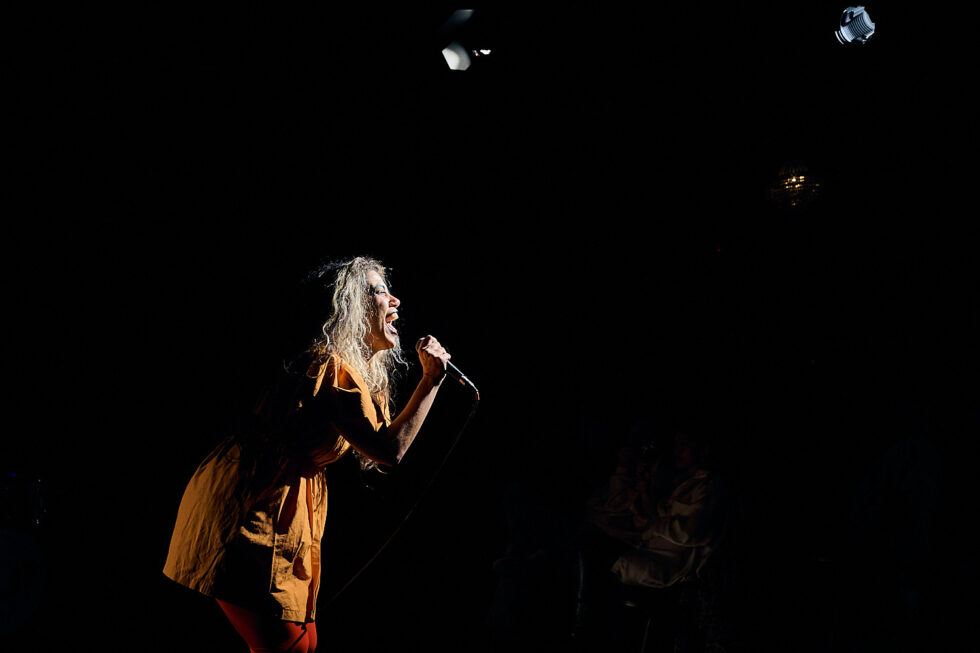 MARCELA LUCATELLI (voc - electronics) playing at SOLO IMPRO BERLIN @ Ackerstadtpalast on 17-09-2025 ©Dieter Duevelmeyer