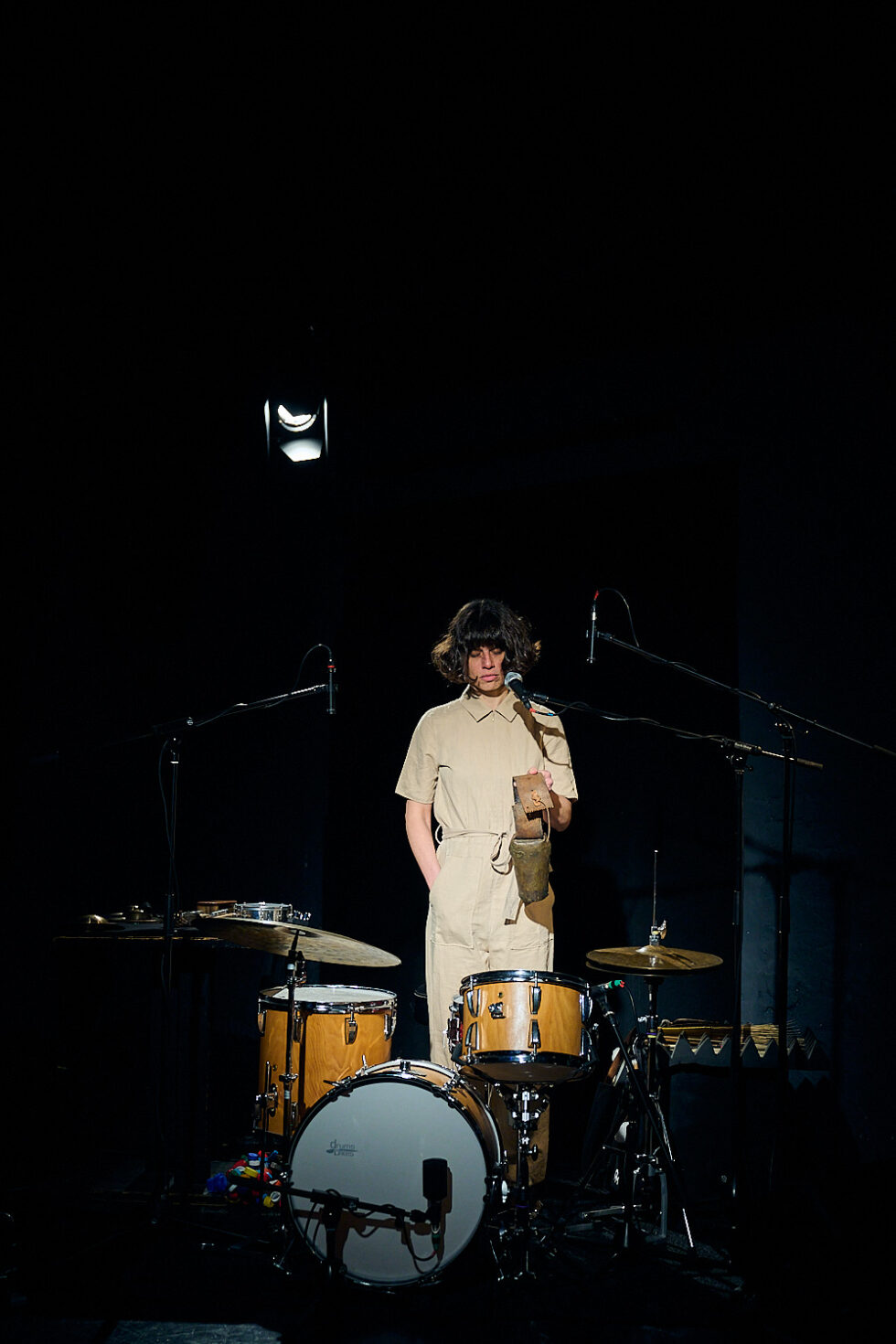 MARIA PORTUGAL (drums) of SOLO IMPRO BERLIN @ Ackerstadtpalast on 16-09-2025 ©Dieter Duevelmeyer