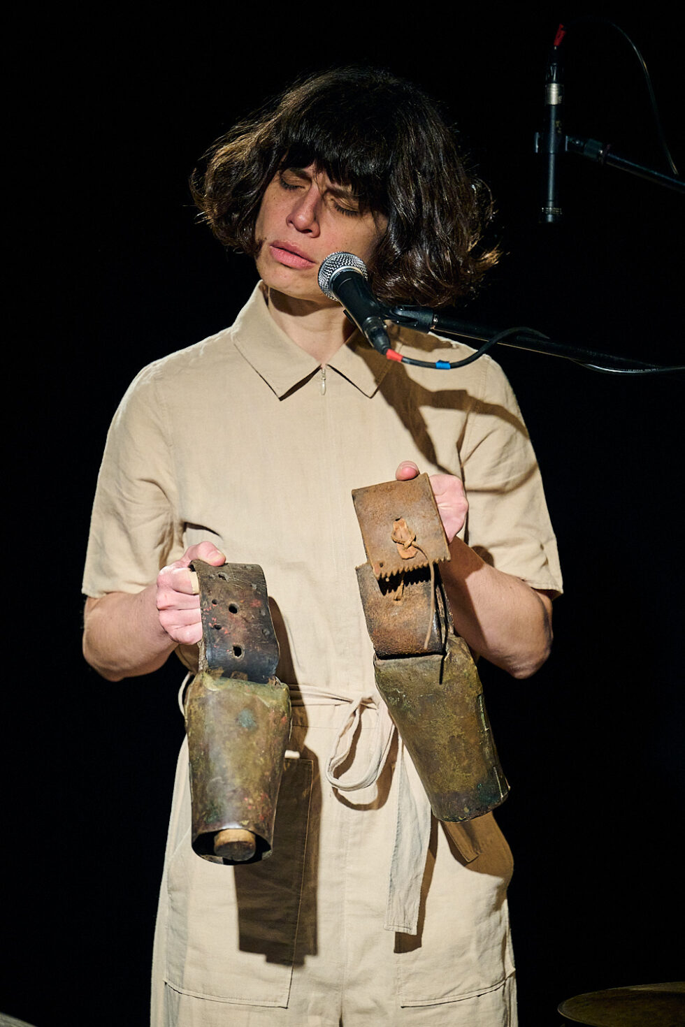 MARIA PORTUGAL (drums) of SOLO IMPRO BERLIN @ Ackerstadtpalast on 16-09-2025 ©Dieter Duevelmeyer