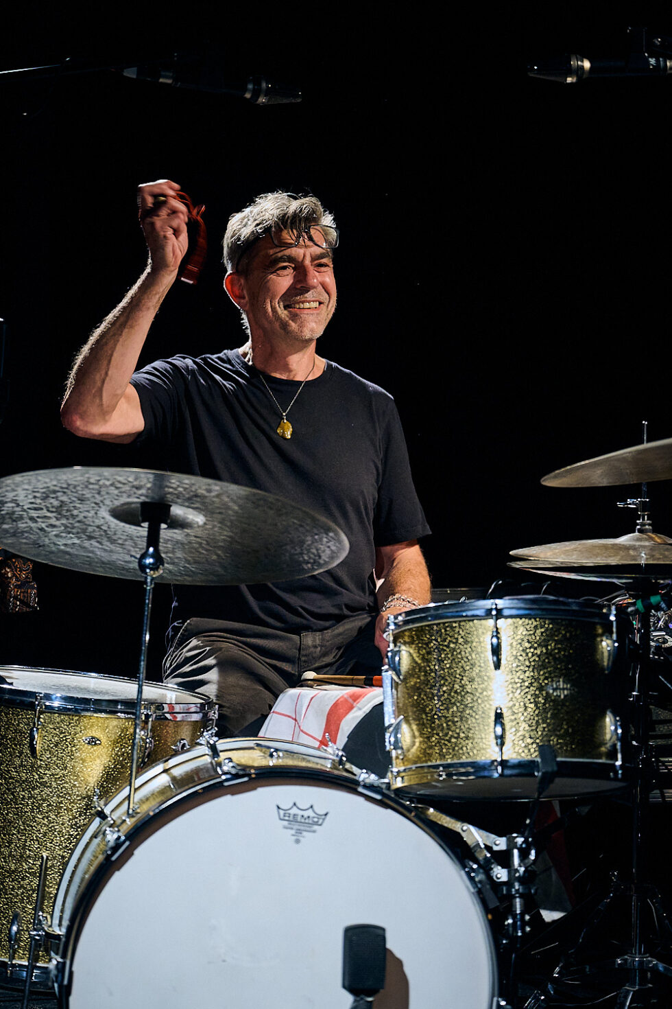 SIMON BERZ (dr - electronics) playing at SOLO IMPRO BERLIN @ Ackerstadtpalast on 17-09-2025 ©Dieter Duevelmeyer