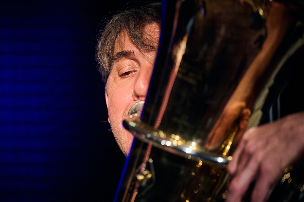 Gerhard Gschlößl (trombone + tuba) of ECHOES OF EVOLUTION @ KOLLEKTIVE NIGHTS 2025